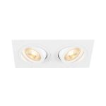 SLV New Tria 155 Spot Aluminium Valkoinen Plac | Nadaje Się Do 2x GU10 
