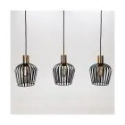 Eglo Lampa Wisząca Empoli Stal Czarny | IP20 - Nadaje Się Do 3x E27 